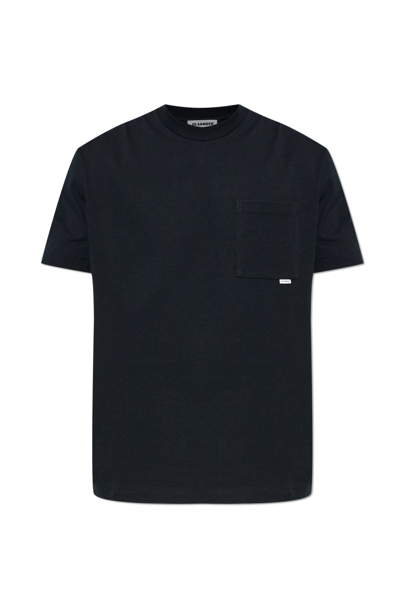Navy blue T-shirt with pocket JIL SANDER - Vitkac LC